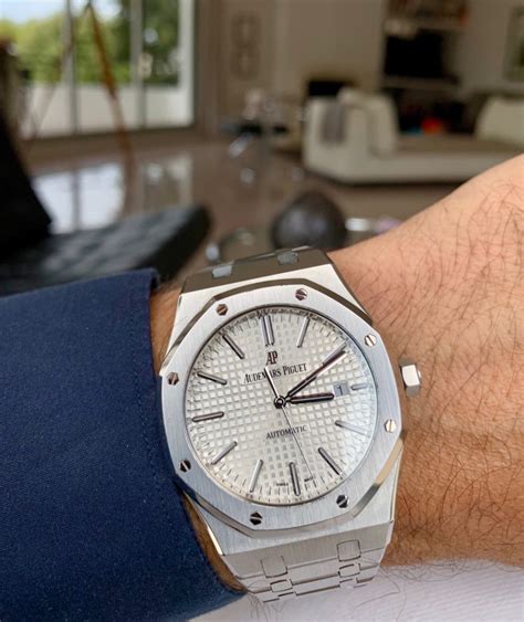 audemars piguet royal oak weiss|audemars piguet royal oak automatic.